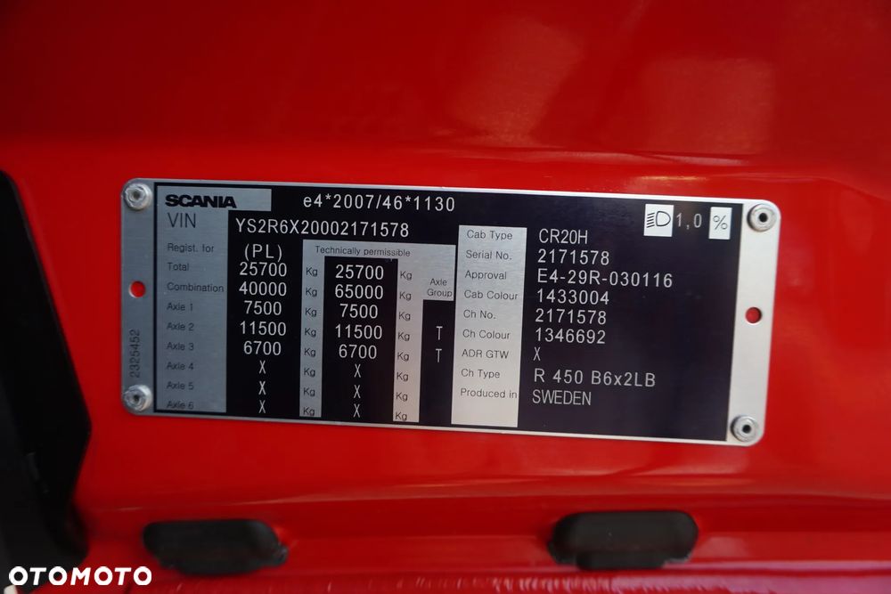 Scania R 450 ACC E6 ZESTAW PRZEJAZDOWY 120 M3 RETARDER SALON PL. - 26