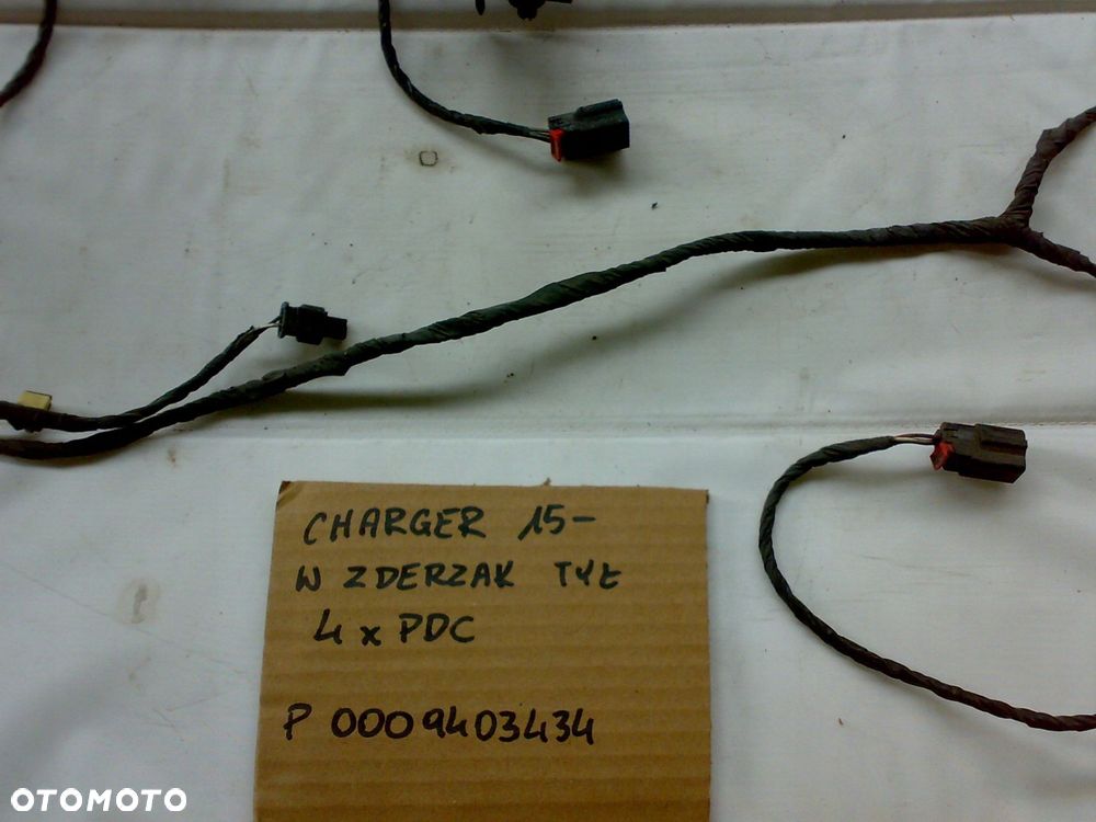 dodge charger 2015 - wiązka pdc instalacja w zderzak tylny tył - 2