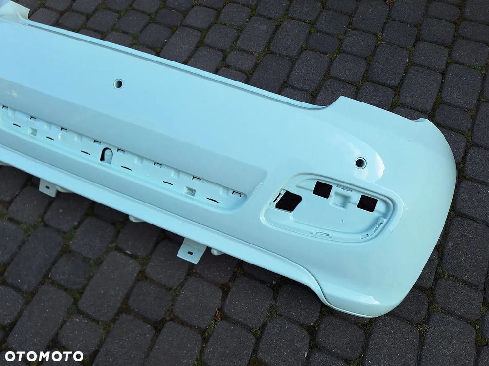 FIAT 500S 500 S SPORT 13-17 B.ŁADNY! CAŁY-NIE KLEJONY! ZDERZAK TYŁ TYLNY BEZ KRATKI KOLOR MIĘTOWY ORYG FIAT 735565271 WY - 3
