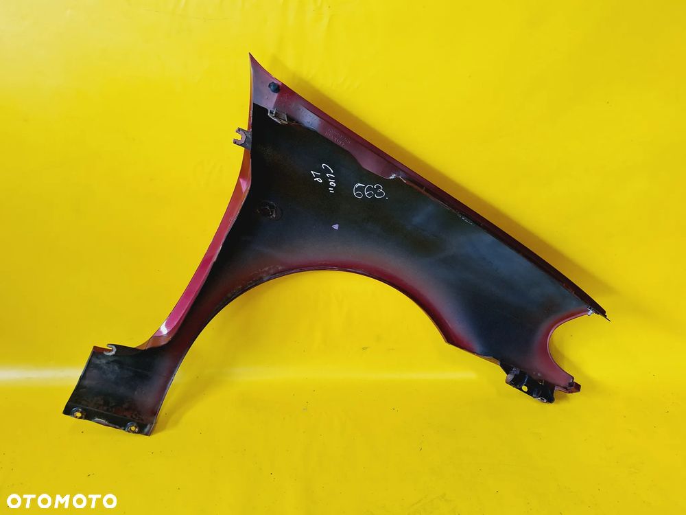 BŁOTNIK LEWY PRZÓD RENAULT CLIO II HB 3D LAK: NV713 NR663 - 9