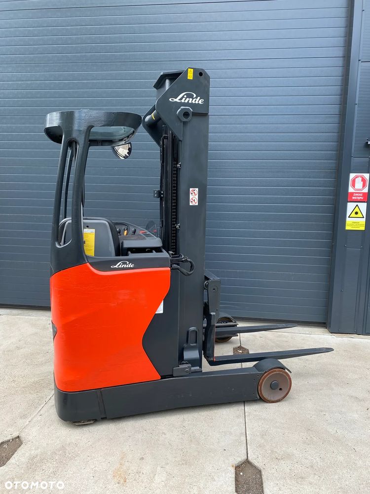 Linde R16 Reach truck wózek wysokiego składowania NOWA bateria - 23