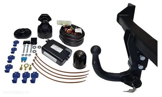 HAK HOLOWNICZY Z KULĄ WYPINANĄ PIONOWO ZABEZPIECZONĄ KLUCZYKIEM BMW X1 E84 2009-15+MODUŁ13PIN - 5