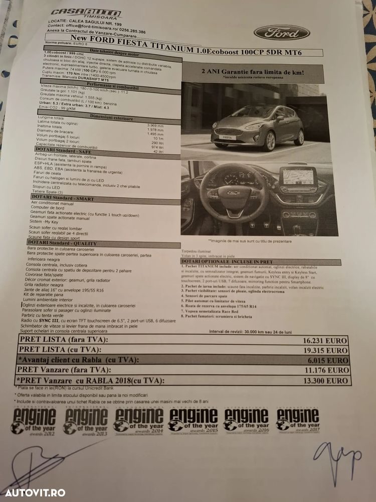 Ford Fiesta 1.0 EcoBoost Titanium - 14