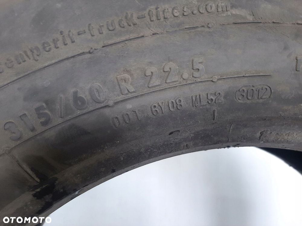 OPONA SEMPERIT EURO-FRONT 315/60R22,5 152/148L DOT 2012 BIEZNIK 8MM - 9