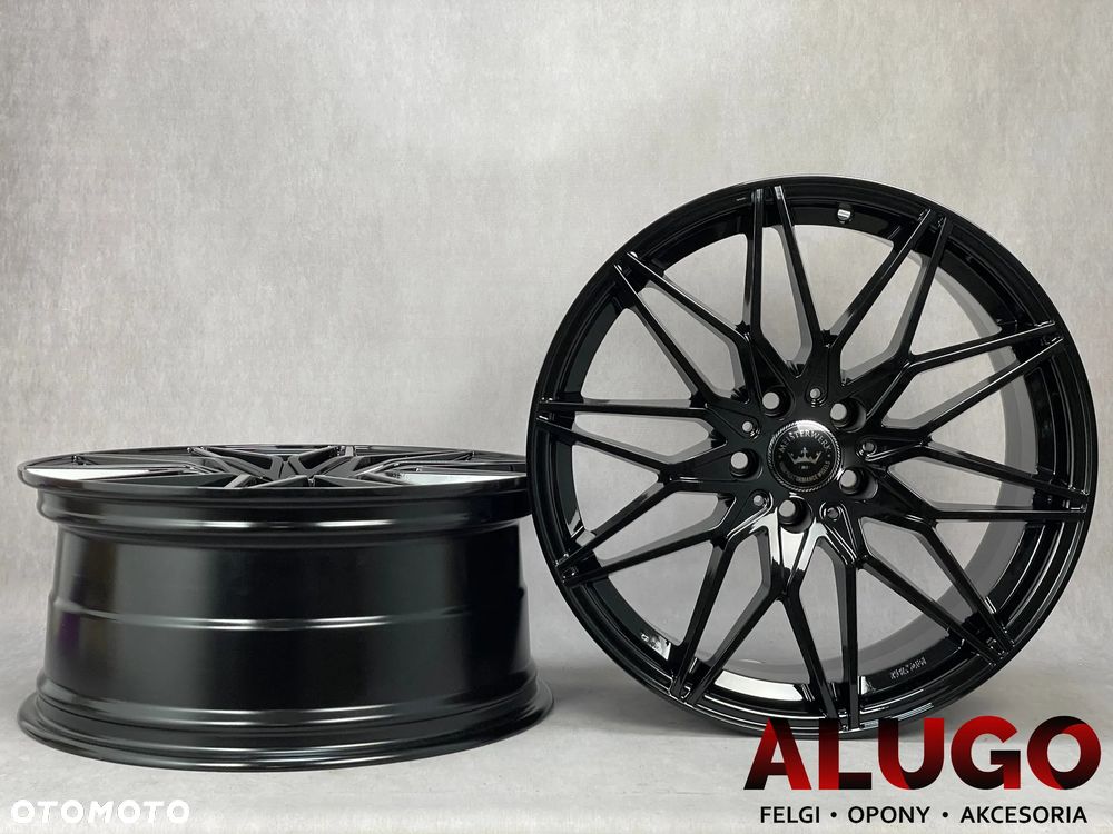 Alufelgi 19 5x112 Felgi Audi A4 A5 A6 A7 BMW G20 G30 G31 Nowe Czarny Połysk - 5