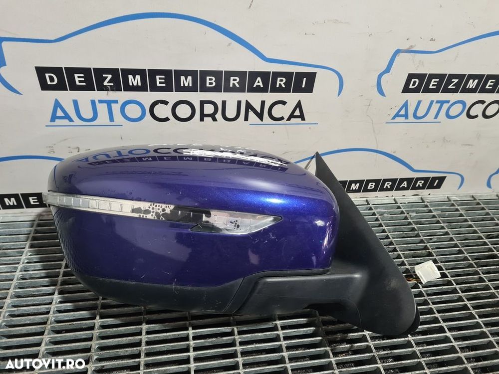 Oglinda dreapta Nissan Juke Facelift 2014 - 2018 4 Usi ALBASTRU BBNG (930) Fara rabatare - 1