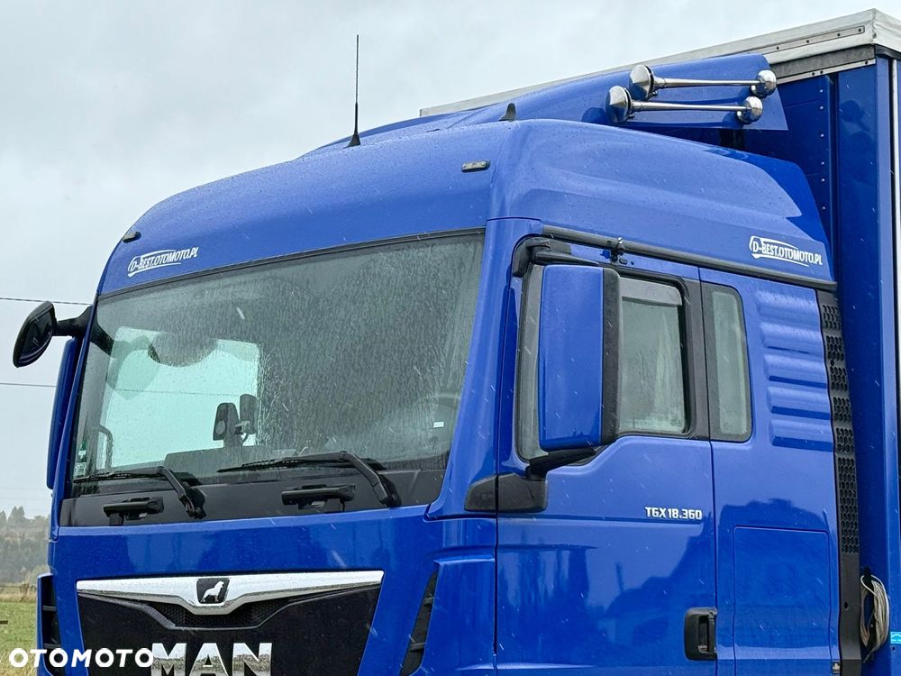MAN TGX 18.360 / FIRANKA / WINDA / 22 PALETY / NISKI PRZEBIEG / SYPIALKA / JAK NOWY - 9