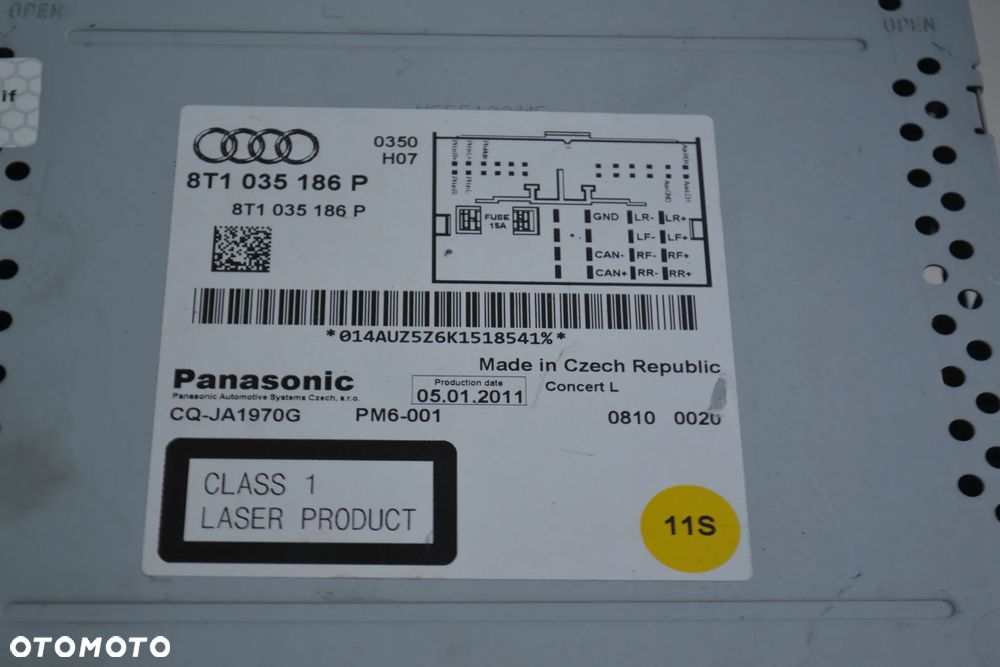 AUDI A4 B8 A5 Q5 RADIO CONCERT 8T1035186P POMORSKIE - 7