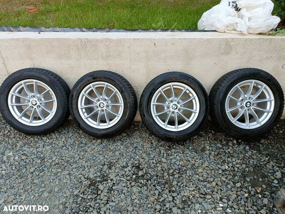 Jante aliaj/aluminiu BMW cu cauciucuri de Iarna 205/60/16, Dot 2024, 8mm - 1