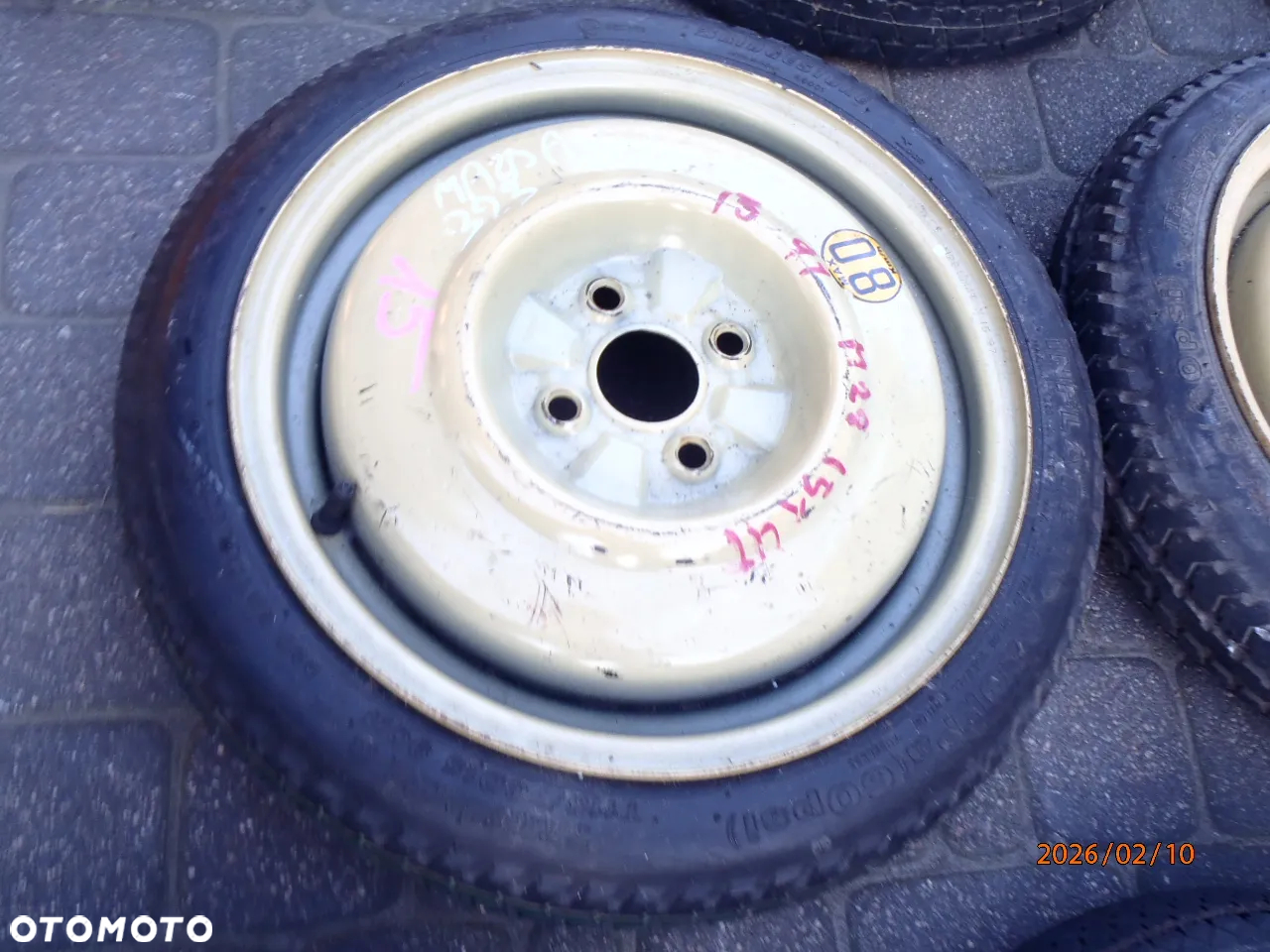 felga felgi koło dojazdowe mazda honda 4x100 14 - 14