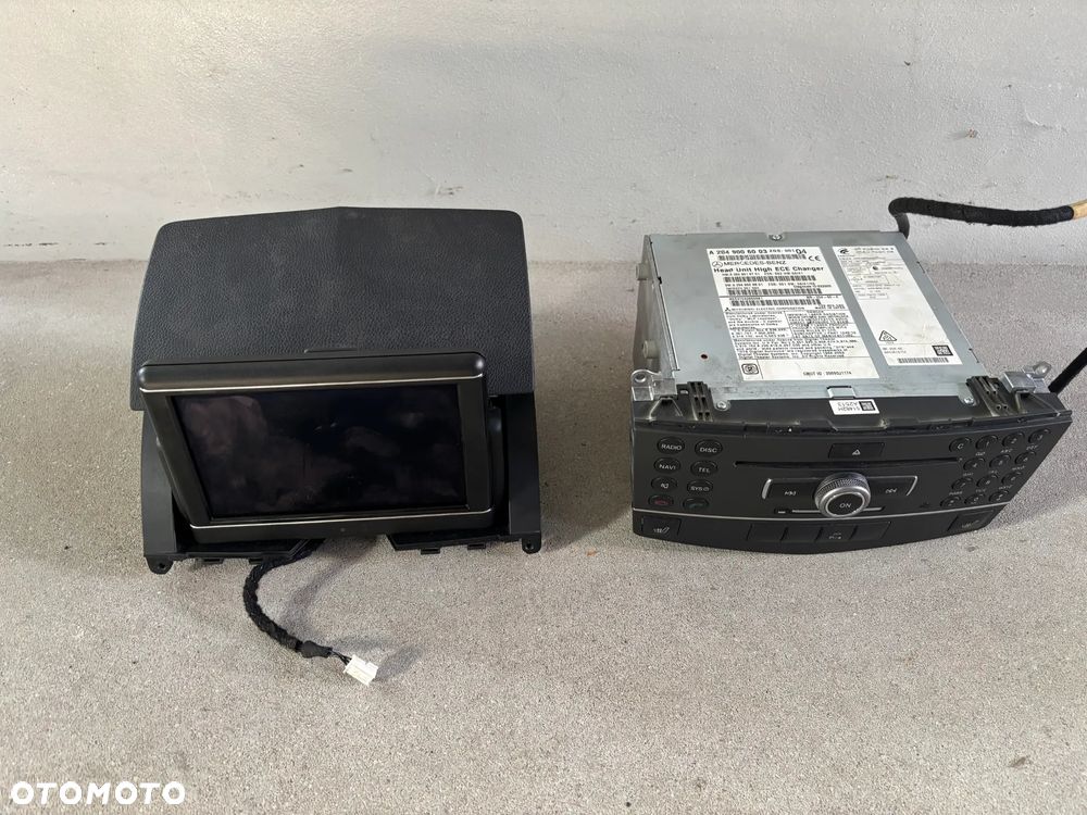 Mercedes C klasa w204 radio navigacja ekran wyswietlacz komplet - 1