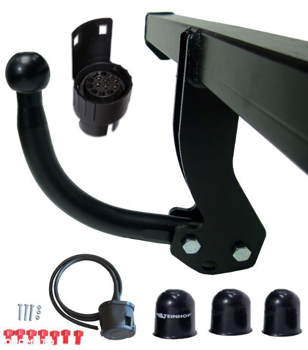 HAK HOLOWNICZY + WIĄZKA + GNIAZDO 7P + ADAPTER 7PIN/13P  FORD FOCUS MK1 I HTB 3+5D - 1