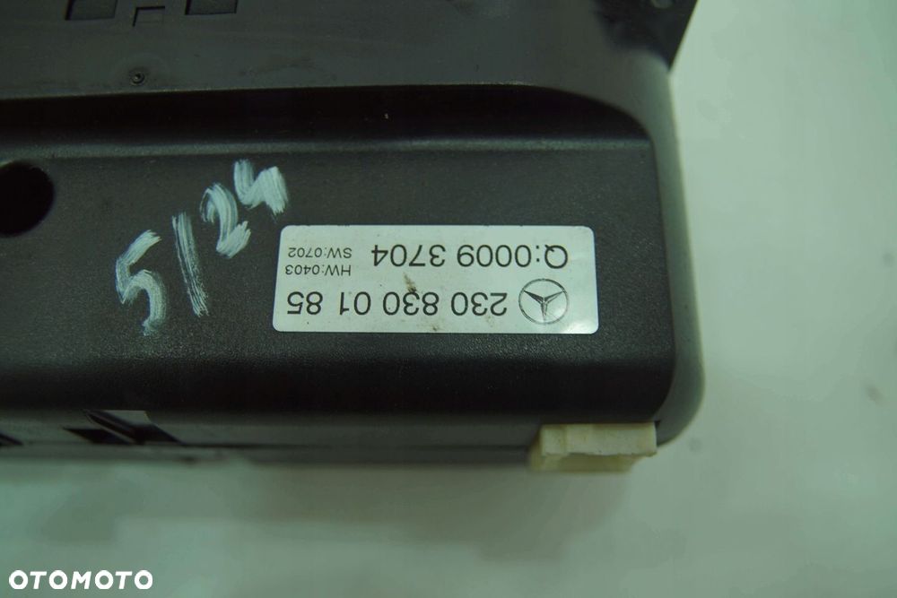 PANEL KLIMATYZACJI A2308300185 MERCEDES SL R230 - 6