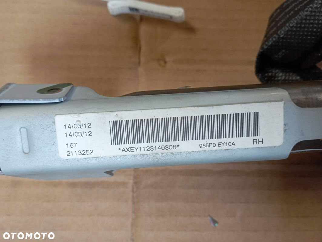 NISSAN QASHQAI J10 KURTYNA AIRBAG PRAWA 985P0EY10A - 2