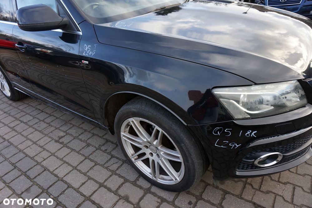 MASKA ZDERZAK BŁOTNIKI LAMPY Q5 I 8R LZ9Y XENON SPRYSKI S-LINE AUDI 2008-2012 CZARNY PRZÓD KOMPLETNY - 16