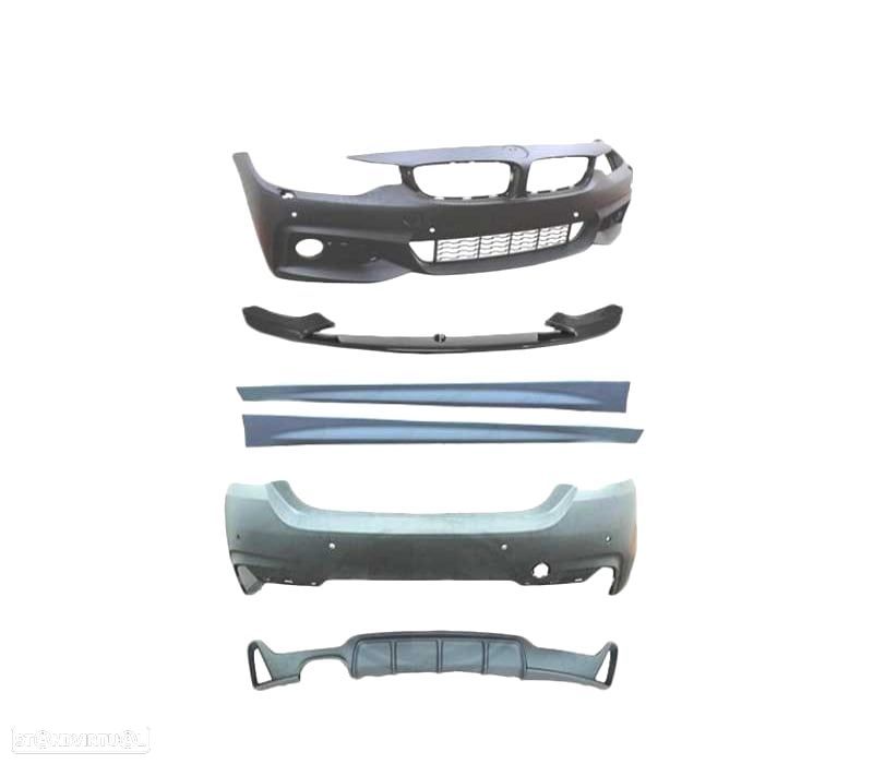 KIT CARROÇARIA BMW F36 GRAN COUPE LOOK M PERFORMANCE PDC SRA - 2