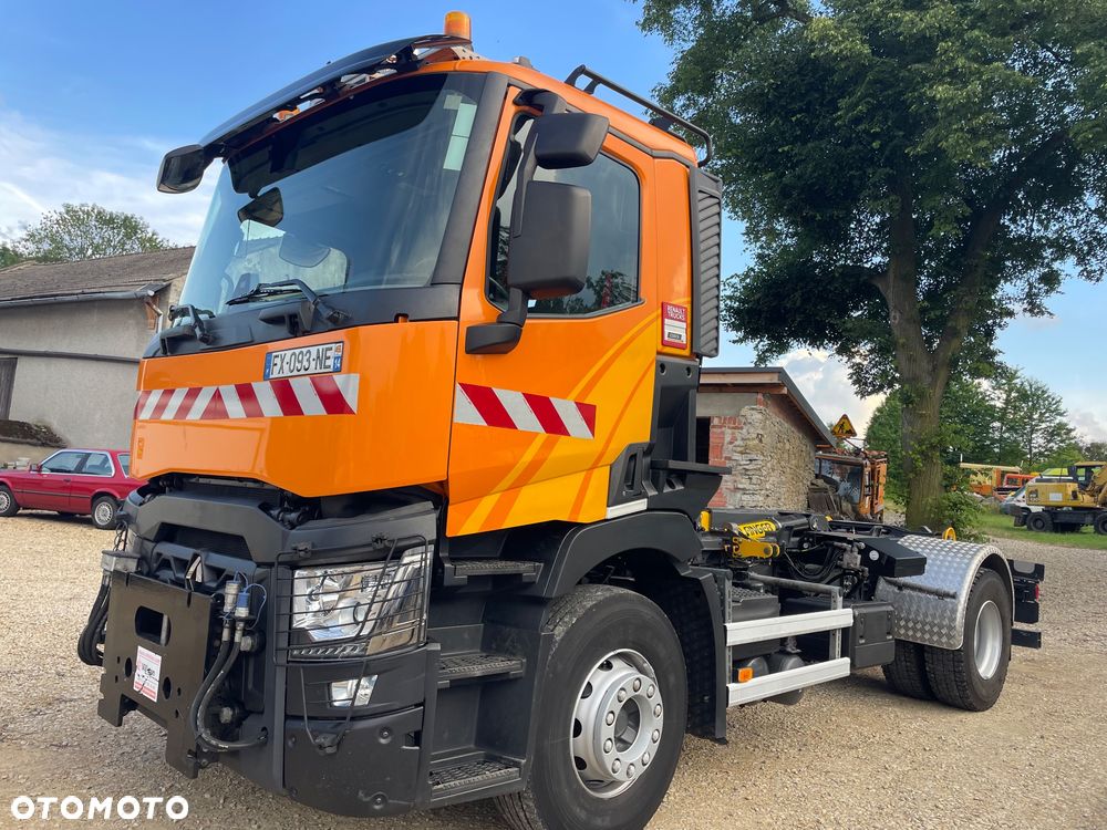 Renault C 440 Kerax Premium Hakowiec PALFINGER T15  Czołownica pojazd specjalny zimowego utrzymania dróg - 20