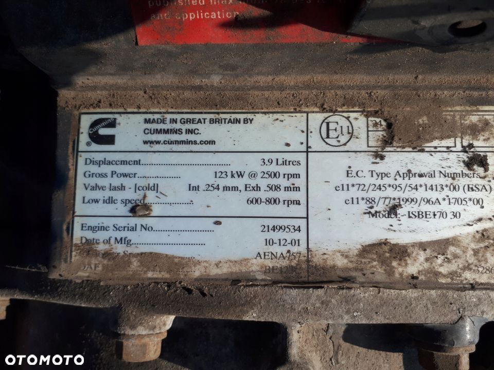 DAF LF 45 ISBE 170 SILNIK KOMPLETNY !! 170KM !! Polecam, wysyłka !! - 2