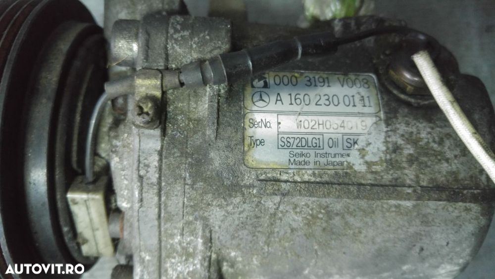 compresor ac 0.7 b smart fortwo cabrio roadster  a1602300111 - 2