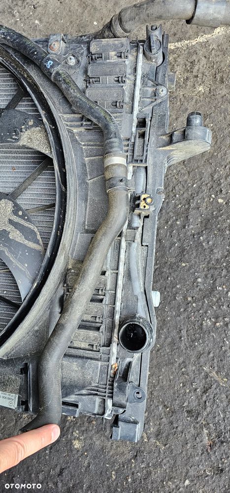Chłodnica wody klimatyzacji komplet wentylator komplet chłodnic Mercedes S Klasa W222 A0999061901 - 8