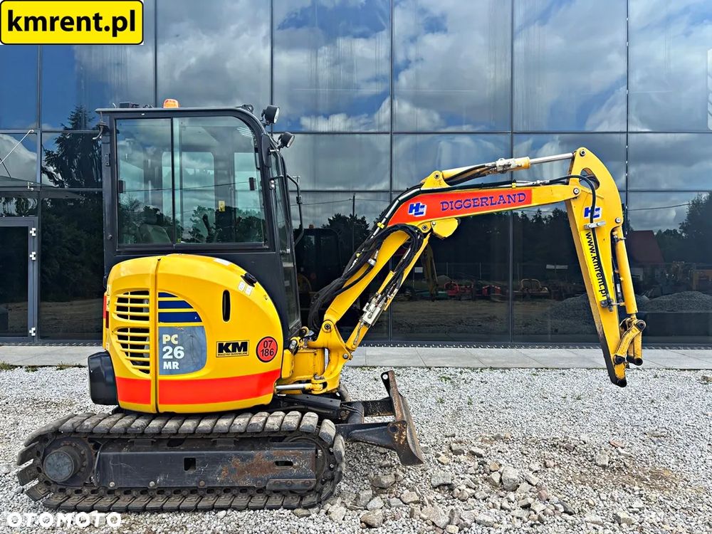 Komatsu PC 26 MR-3 MINI-KOPARKA 2021R | JCB 8015, 8016, 8018, 8025, 8030, YANMAR SV 15, CAT 302.5, 302.4, 303, 303.6, 301.6, 301.8, KUBOTA U27 - 3