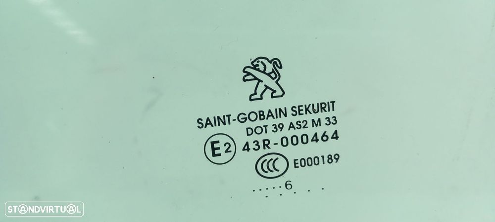 Vidro porta frente esquerda PEUGEOT 2008 I (CU_) - 2