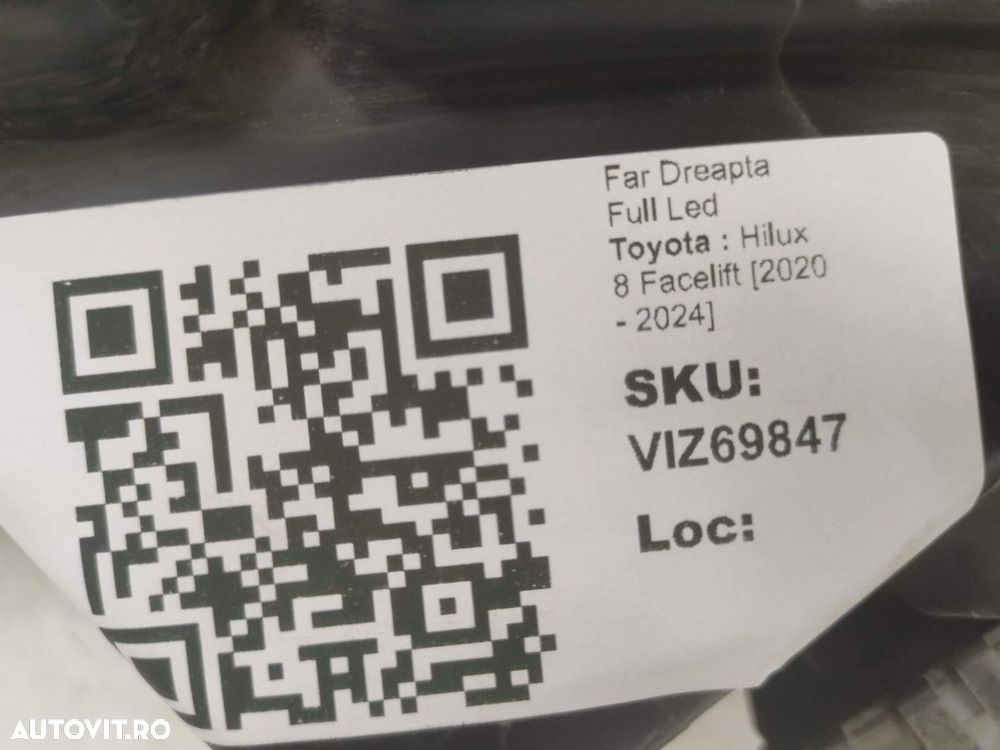 Far Dreapta Full Led Toyota Hilux 8 Facelift 2020 2021 2022 2023 2024 - 9