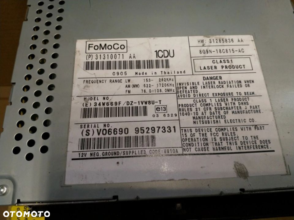 RADIO NAWIGACJA PANEL KLimy volvo v70 iii 09' kpl - 4
