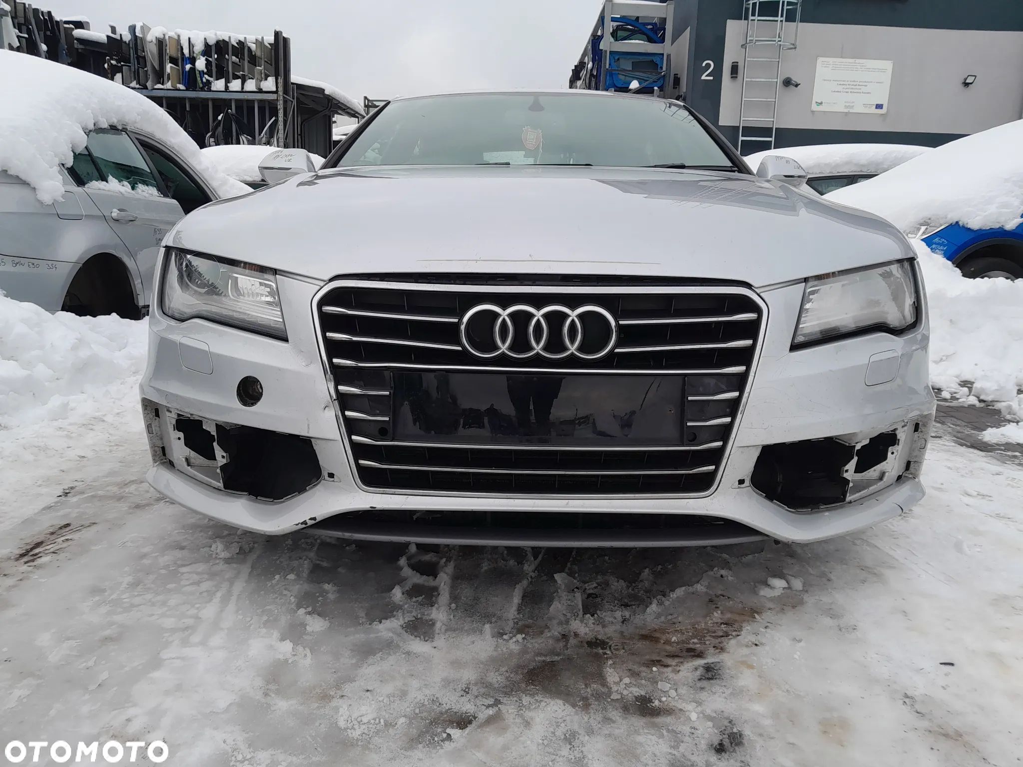 AUDI A7 C7 ZDERZAK PRZEDNI PRZÓD S-LINE SPRSYKI PDC KOLOR: LX7W - 1