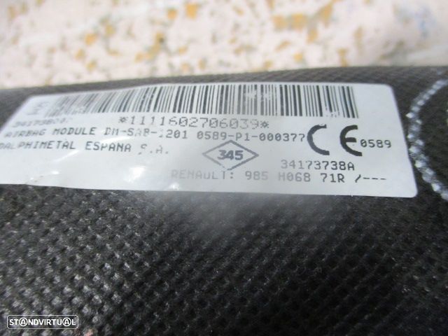 Airbag Banco 34173738A 985H06871R DACIA SANDERO 2 FASE 1 2016 0.9I 90CV 5P AZUL FD - 4