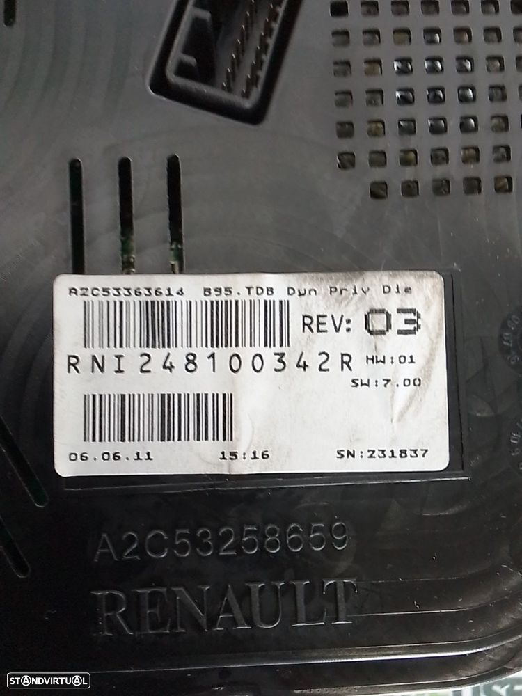 Quadrante / Conta Quilometros Renault Megane Iii Hatchback (Bz0/1_) - 3