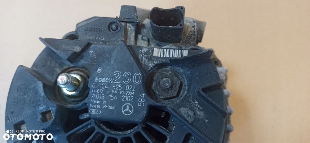 ALTERNATOR SPRINTER 2.2 CDI BOSCH 200A 0124625022 A0131542102 - 6