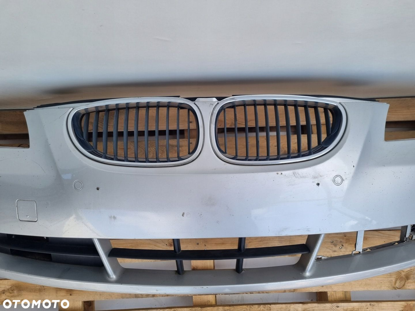 BMW E60 03-07r KOMPLETNY PRZEDNI ZDERZAK przód SREBRNY SPRYSKI PDC 354 - 8