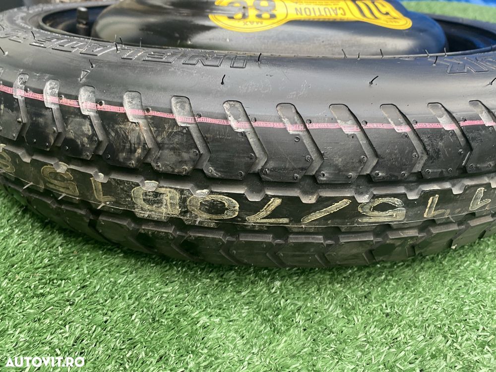 Roata rezerva slim îngustă OEM Mitsubishi Colț 115 70 R15 4X100 - 3