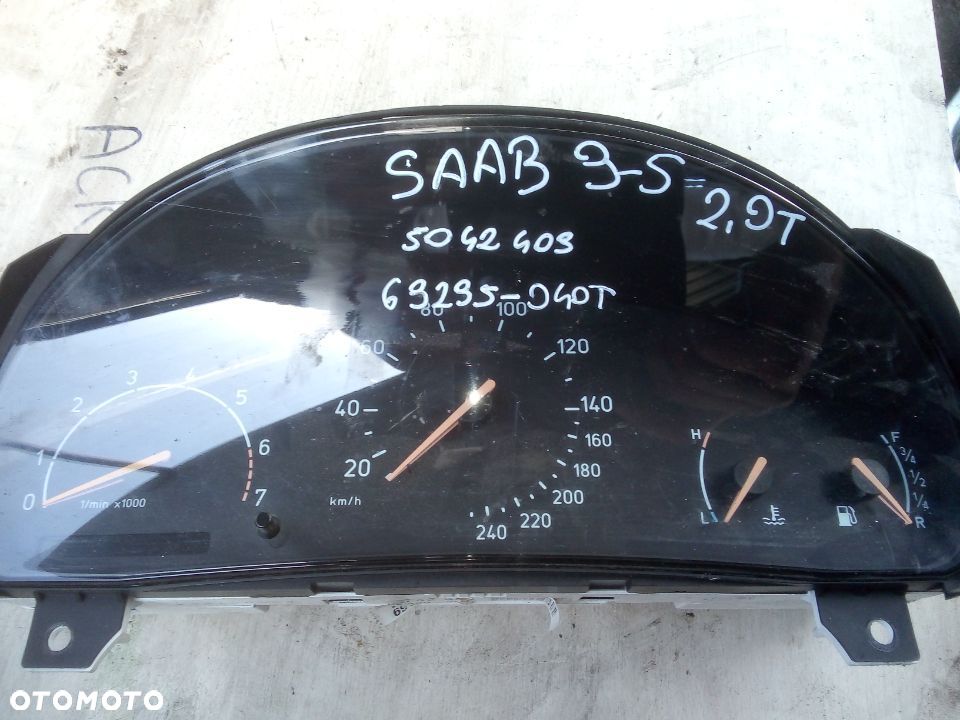 SAAB 9-5 licznik zegary 5042403 lub 5038484 - 1