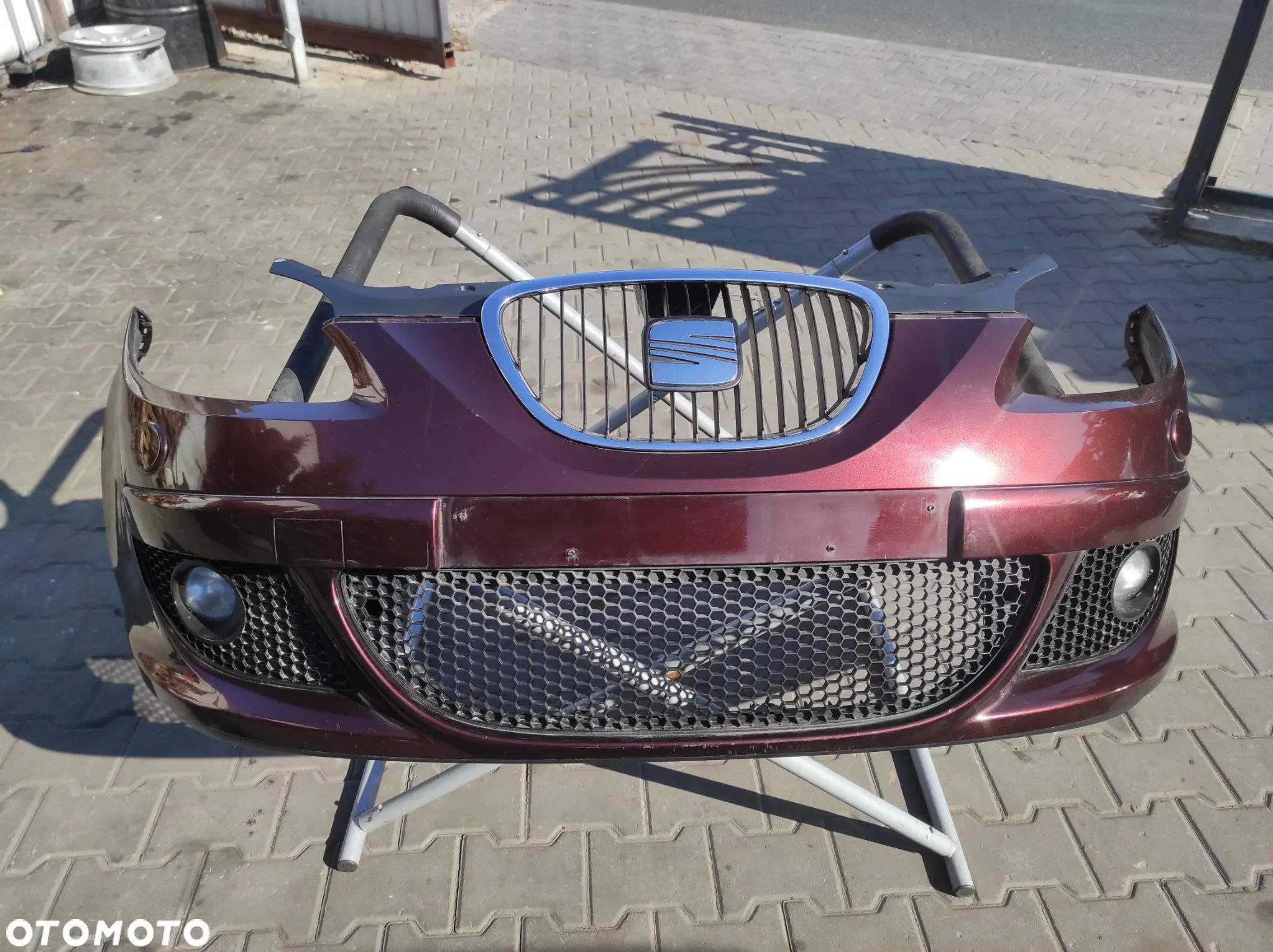 ZDERZAK PRZEDNI PRZÓD SEAT ALTEA TOLEDO 3 ALTEA XL LS3Y BORDOWY HALOGEN XENON WYSYŁKA !!! - 1