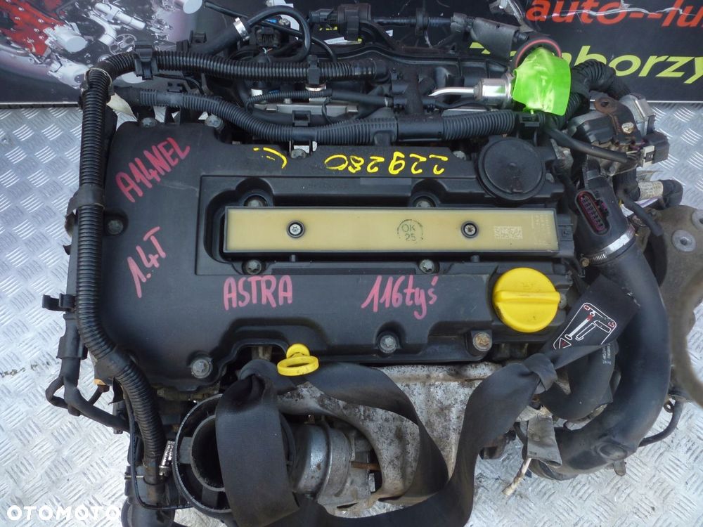 SILNIK KOMPLETNY OPEL ASTRA 1.4T A14NEL 116 TYS - 2