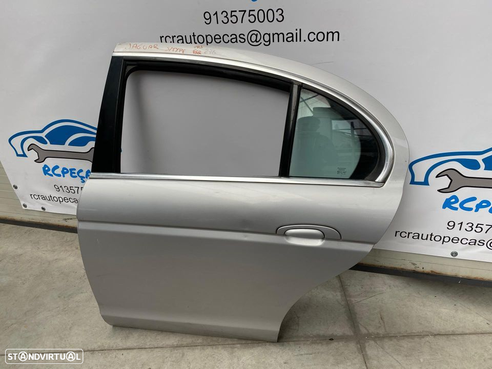 PORTA TRASEIRA TRÁS ESQUERDA JAGUAR S TYPE S-TYPE STYPE FECHO ELEVADOR MOTOR PUXADOR VIDRO - 3