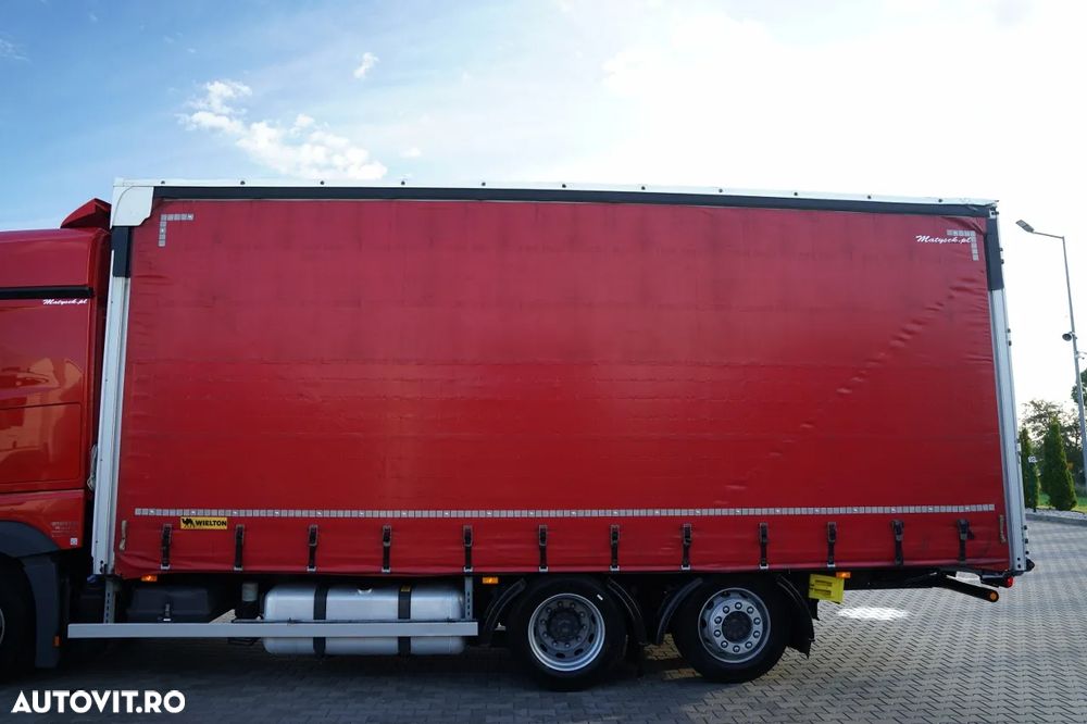 Mercedes-Benz ACTROS 2545 / Prelată culisantă – 7,4 m / Camion rigid / Mega / Plafon liftabil / Prelată ranforsată / 699.000 km / 450 CP / - 11