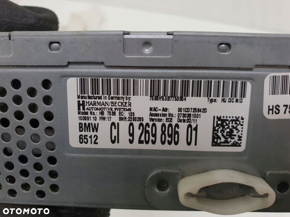 BMW X3 F25 RADIO CZYTNIK NAWIGACJI 9269896 - 4