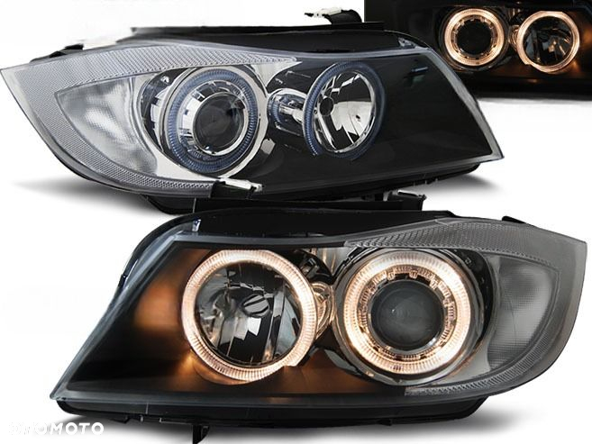 LAMPY REFLEKTORY DO  BMW E90 E91 OD 2005 DO 2008 Roku RINGI DEPO - 2