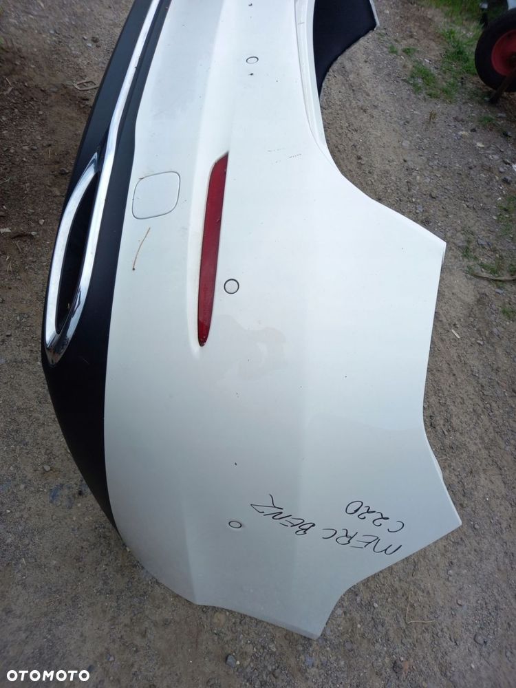 MERCEDES CKLASA W206 ZDERZAK TYŁ TYLNY BIAŁY KOMPLETNY 6XPDC - 2