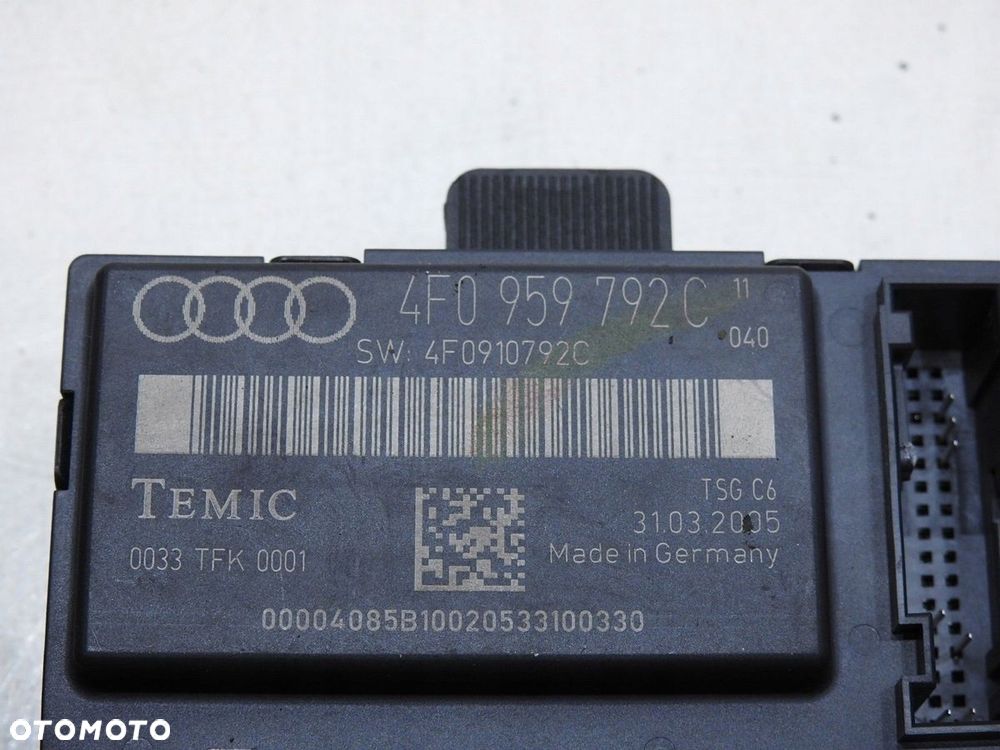 MODUŁ STEROWNIK DRZWI AUDI A6 C6 4F0959792C - 7