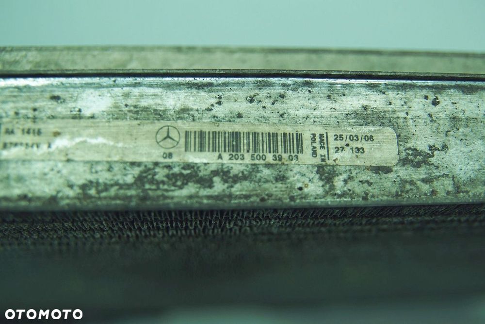 CHŁODNICA WODY KLIMATYZACJI OE - MERCEDES CLK W209 C209 350 Cabriolet 06r - 4