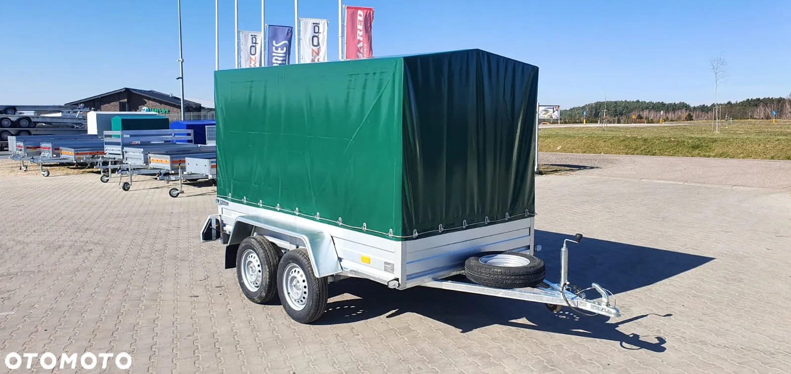 Rydwan Dostawa przyczepa spawana 265x145x150cm stelaż i plandeka DMC750kg MOCNA I SOLIDNA - 7