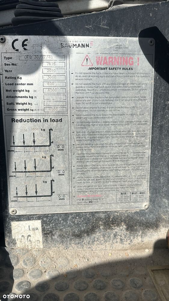 Baumann Wózek bocznego załadunku 6500kg - 5