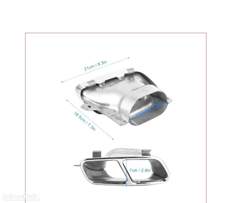SILENCIADORES DE ESCAPE MERCEDES CLASSE A W176 CLA W117 GLA X156 LOOK A45 AMG - 2