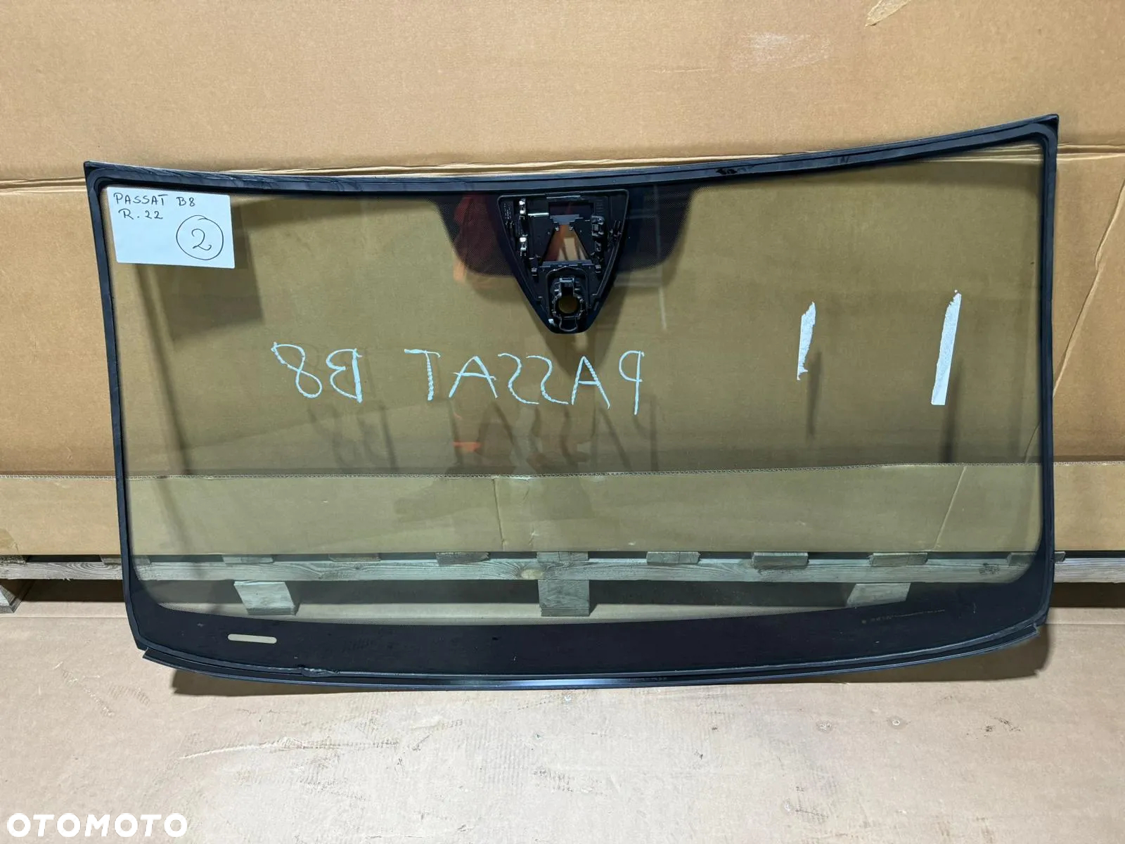 VW PASSAT B8 SZYBA PRZEDNIA CZOŁOWA PODGRZEWANA GRZANA CZUJNIK SENSOR ORYGINAŁ 22 R 2022 ROK 21 2021 2020 R 20 R NOWA! - 2
