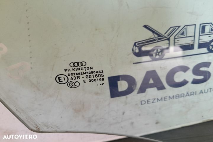 Geam usa fata dreapta 43R-001605 43R-001605 Audi A4 B8/8K [facelift] - 3