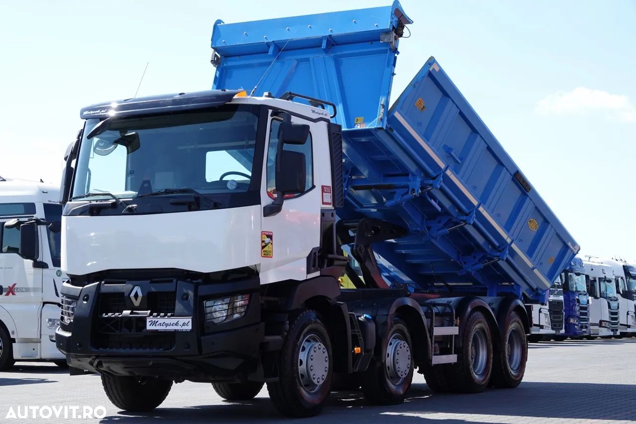 Renault C 460 / 8x4 / BASCULANTE + HIDROBOARD / BORDMATIC / MEILLER KIPPER / EURO 6 - 1